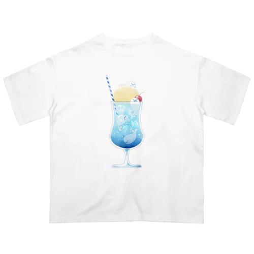 あざらしクリームソーダ・空 Oversized T-Shirt