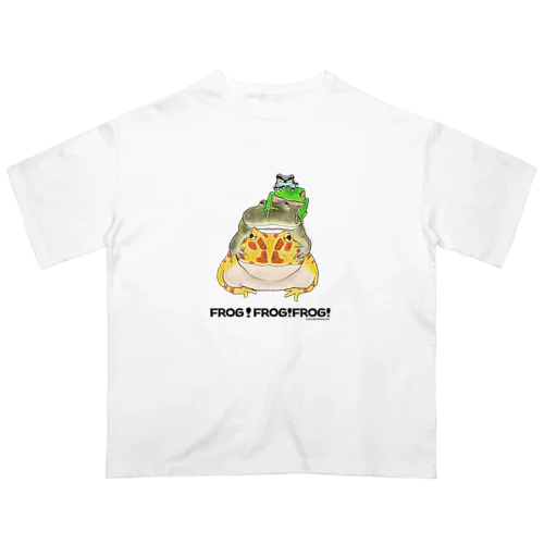 カエルのピラミッド Oversized T-Shirt