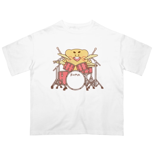 ドラマーくまごん Oversized T-Shirt