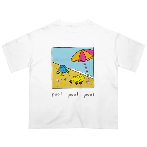 pool カエル オーバーサイズTシャツ