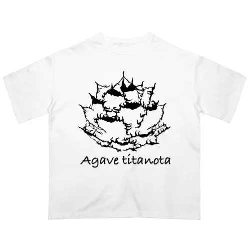 Agave titanota BLACK Oversized T-Shirt