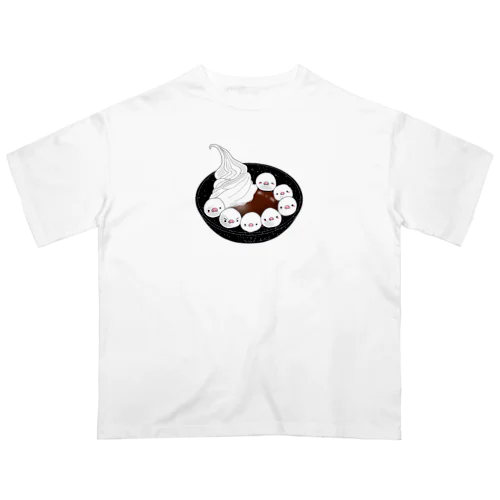 クリーム白玉ぜんざい Oversized T-Shirt