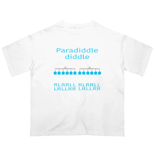 パラディドルディドルsky blue オーバーサイズTシャツ