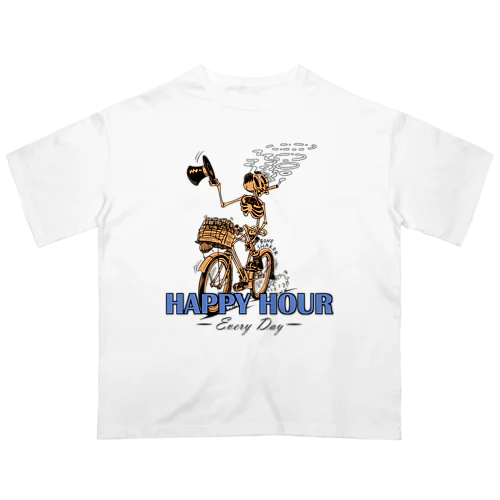 "HAPPY HOUR"(clr) #1 オーバーサイズTシャツ