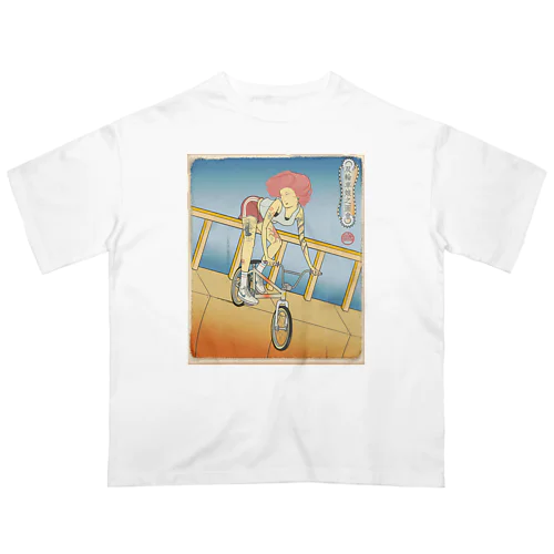 "双輪車娘之圖會" 2-#1 オーバーサイズTシャツ