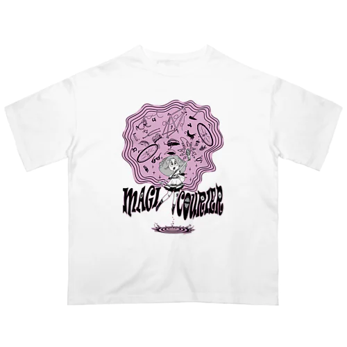 “MAGI COURIER” pink #1 オーバーサイズTシャツ