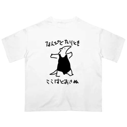 通さぬミナミコアリクイ Oversized T-Shirt