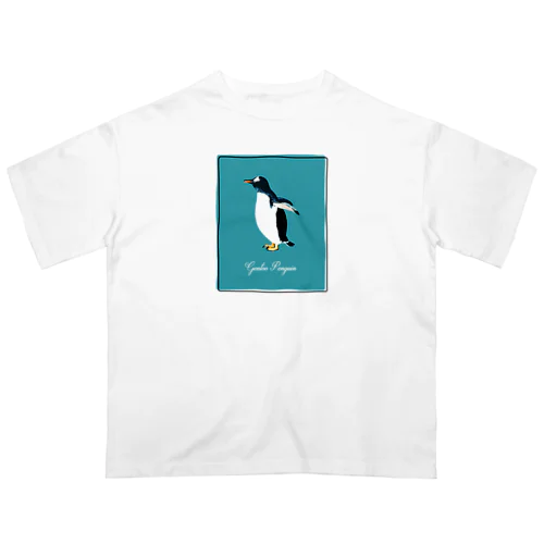 ジェンツーペンギン【水彩デザイン】 オーバーサイズTシャツ