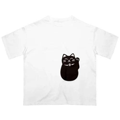 招き猫 Oversized T-Shirt