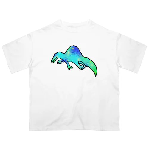 カラフルスピノ❤️💛💚💙💜 オーバーサイズTシャツ