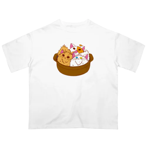 ねこ鍋 オーバーサイズTシャツ