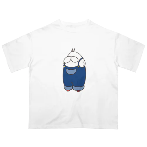 ねこタイツ サロペット Oversized T-Shirt