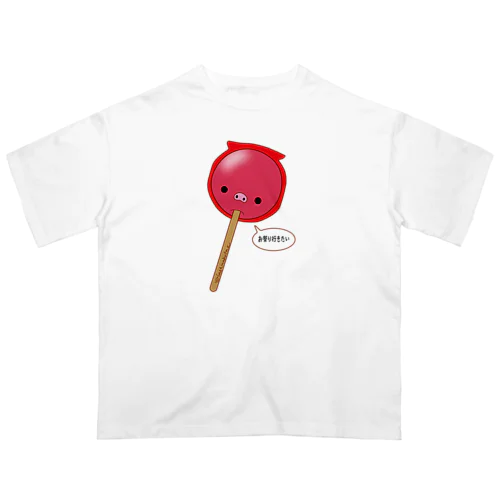 りんご飴 オーバーサイズTシャツ