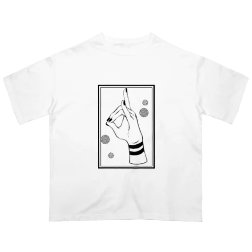 おててシリーズ　狐「キク」 Oversized T-Shirt