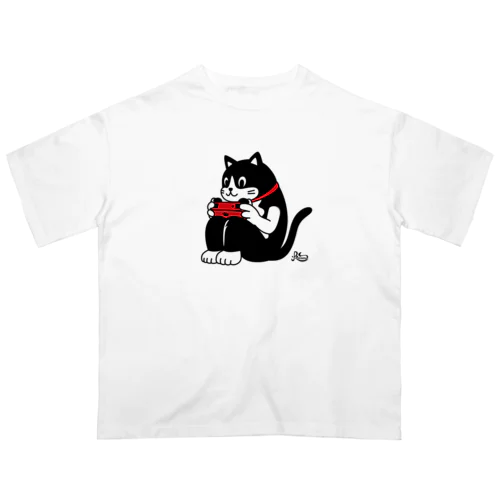 猫背ゲーマー Oversized T-Shirt