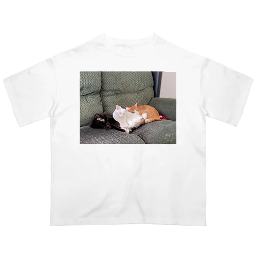 ウチの猫達 Oversized T-Shirt