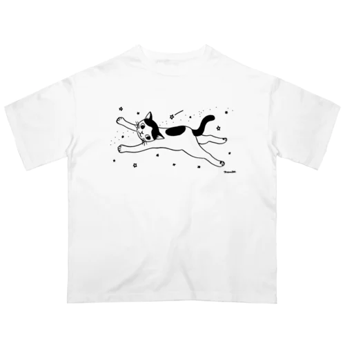 空飛ぶ猫 Oversized T-Shirt