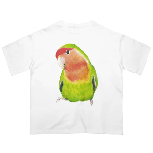 [森図鑑]コザクラインコ ノーマル オーバーサイズTシャツ