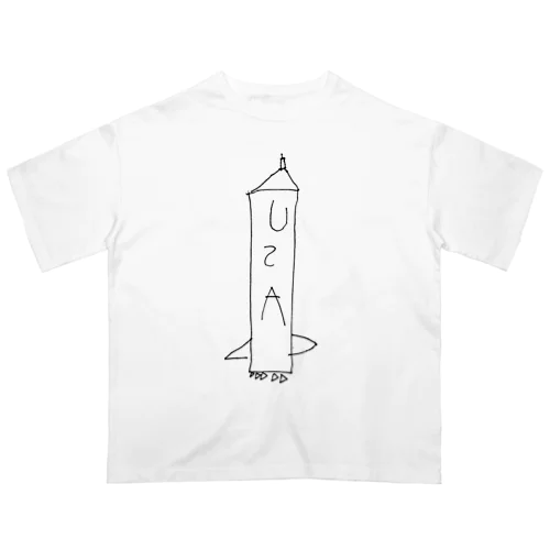 たんぶーが描いたサターンファイブ Oversized T-Shirt