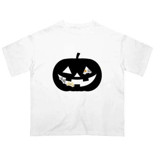 かぼちゃにゃ(シルエット) Oversized T-Shirt