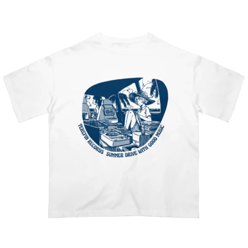 SUMMER DRIVE MUSIC オーバーサイズTシャツ