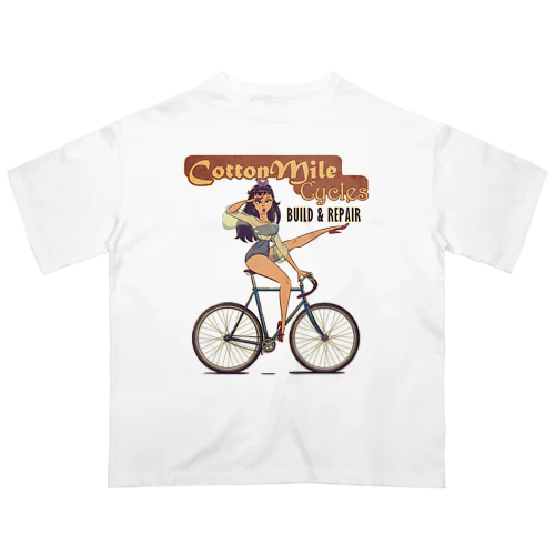 "Cotton Mile Cycles" オーバーサイズTシャツ