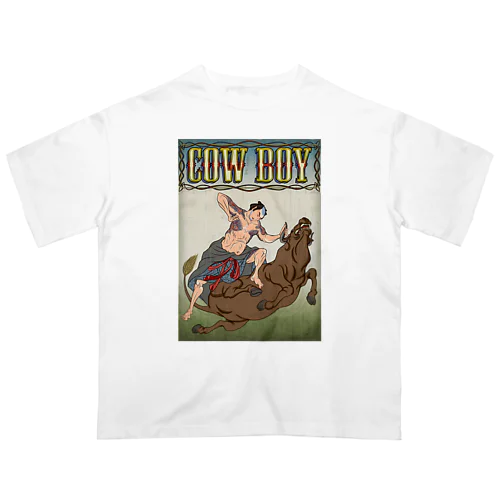 "cow boy"(武者絵) #1 オーバーサイズTシャツ