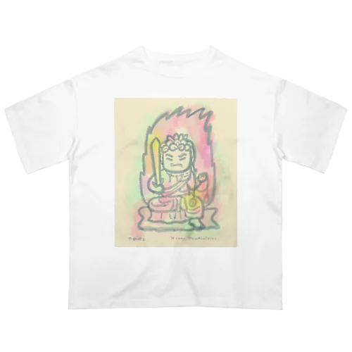 ゆる仏画「不動明王」 オーバーサイズTシャツ