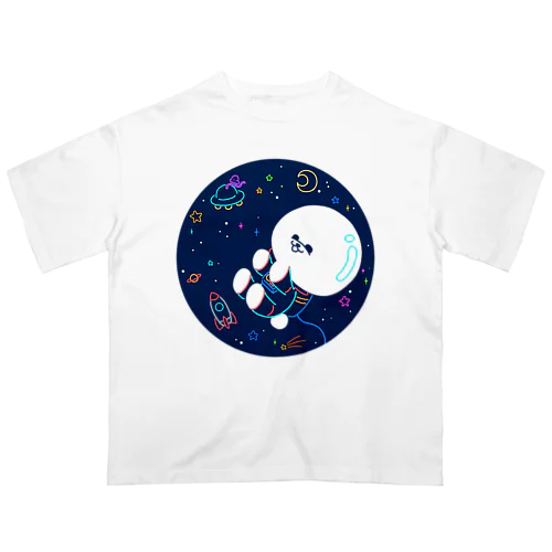 宇宙遊泳ビション オーバーサイズTシャツ