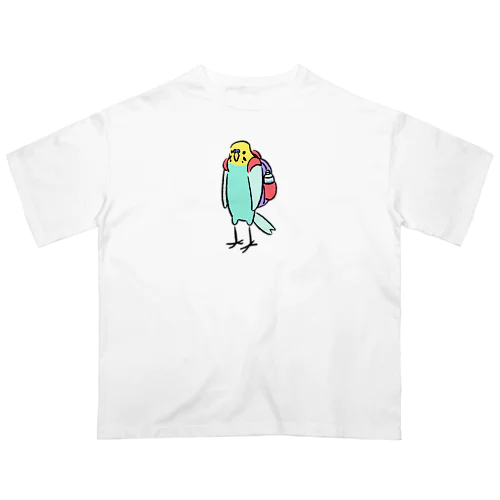 バックパックのインコ オーバーサイズTシャツ