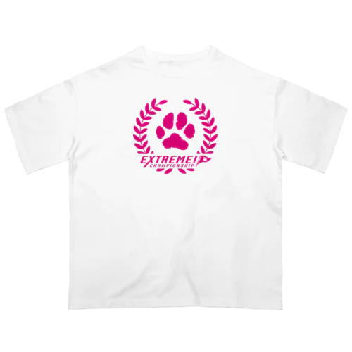 ドッグスポーツ・エクストリーム　ロゴ（丸形） Oversized T-Shirt