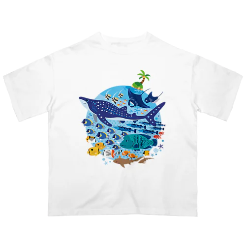 暖かい海の魚たち オーバーサイズTシャツ