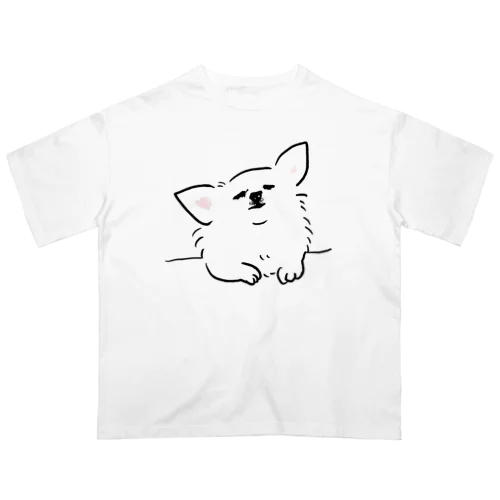 チワワ　うとうと【せいこせんせい】 オーバーサイズTシャツ