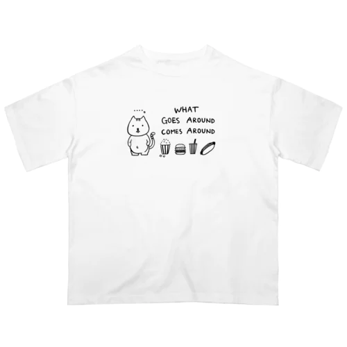 ぽっこりネコ Oversized T-Shirt