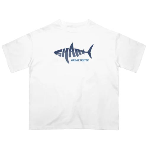 SHARK -Logo Style- Oversized T-Shirt