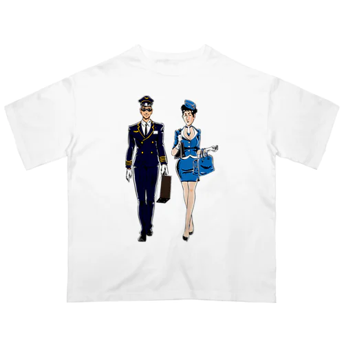 パーツイシバ・航空 Oversized T-Shirt