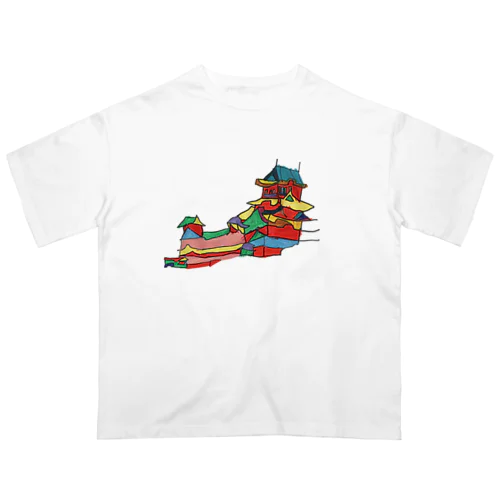 城 オーバーサイズTシャツ