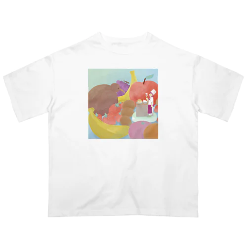 フルーツとパティシエ オーバーサイズTシャツ