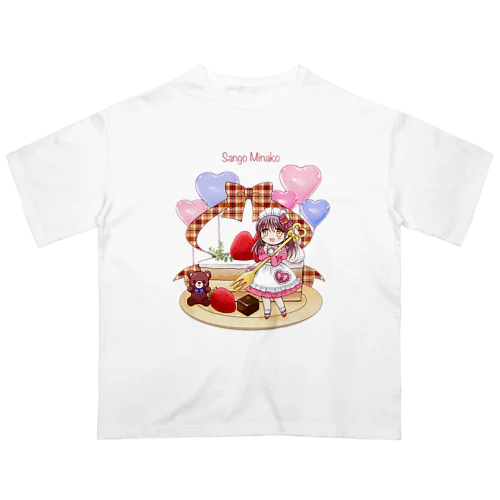 苺ショートケーキ(name入り） オーバーサイズTシャツ