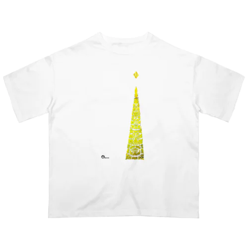 バリ三角+星　金風 オーバーサイズTシャツ