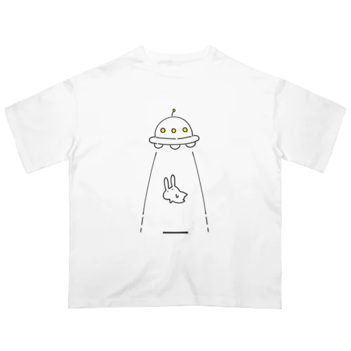 UFOにつれてかれるうさぎ オーバーサイズTシャツ