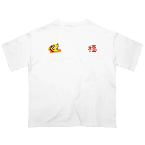 『2022 虎 福』ビンテージベトジャン風 オーバーサイズTシャツ