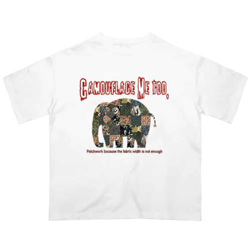 Camouflage Me too オーバーサイズTシャツ