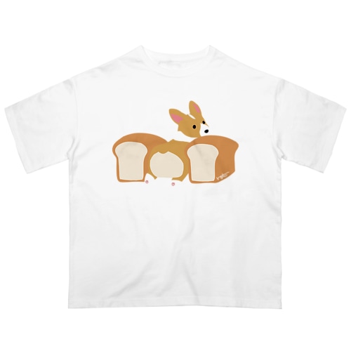 コーギー×食パン Oversized T-Shirt