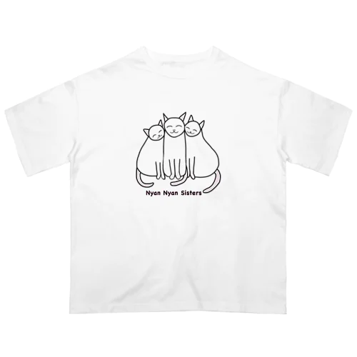 Nyan Nyan Sisters オーバーサイズTシャツ