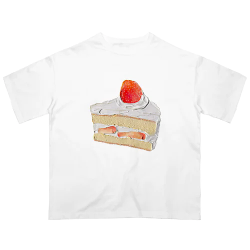 いちごのショートケーキ Oversized T-Shirt