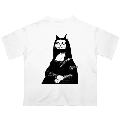 モナリザキャット Oversized T-Shirt