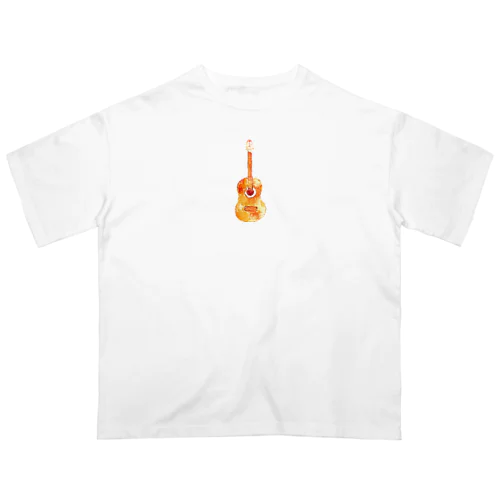 ギター(orange) オーバーサイズTシャツ