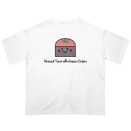 可愛いお寿司のキャラクター：ネギトロちゃん Oversized T-Shirt