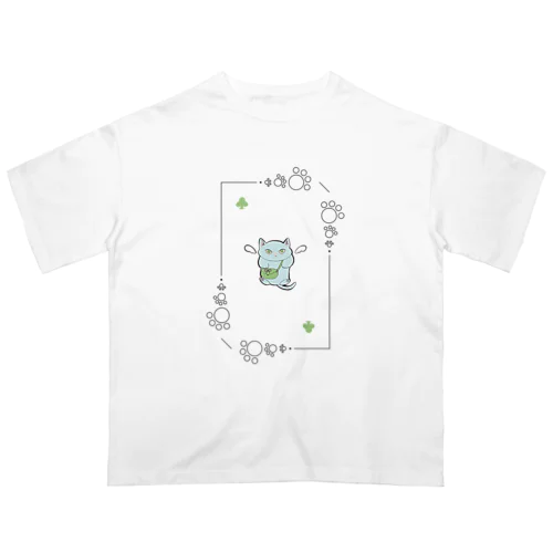 にゃんこトランプ♧(つばさ猫さん) Oversized T-Shirt